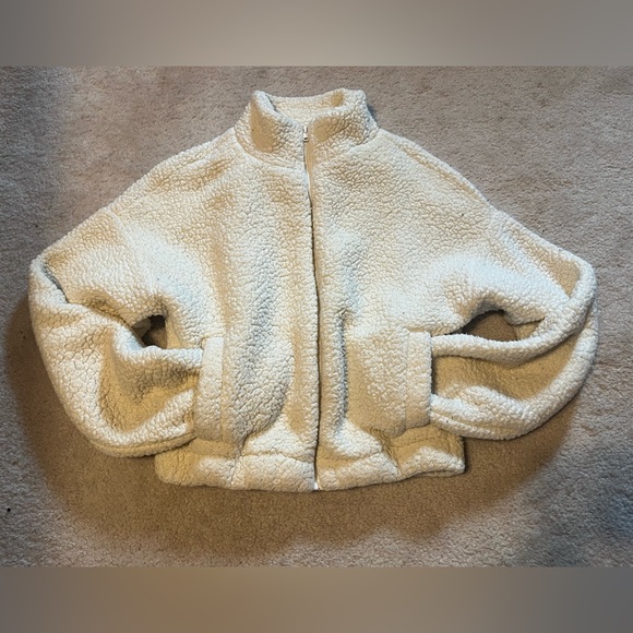 Garage Teddy Bear Sherpa Zip Up Jacket - Picture 1 of 4